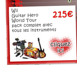 Guitar Hero World Tour pack complet avec tous les instruments