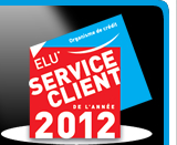 Cofidis - Gestionnaire de votre carte 4Étoiles, a remporté le trophée Élu Service Client de l'Année 2012* !